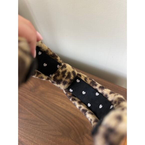 NEW Lele Sadoughi Veronica Fleece Knotted Bow Headband Women's One Size - Picture 7 of 9